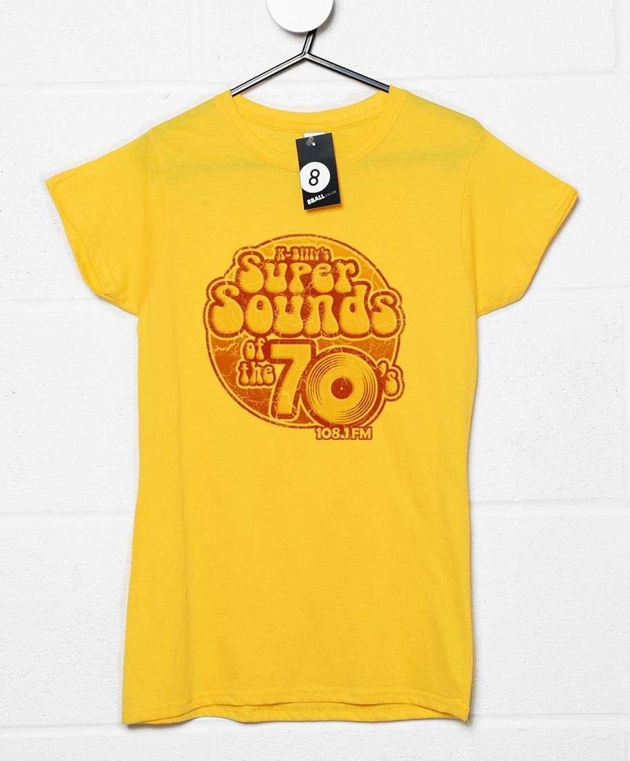 K-Billys Super Sounds Of The 70S Fitted Womens T-Shirt 8Ball