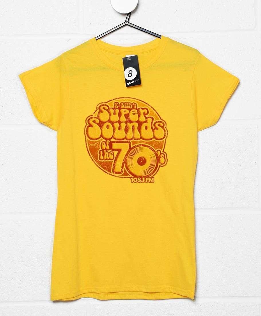 K-Billys Super Sounds Of The 70S Fitted Womens T-Shirt 8Ball