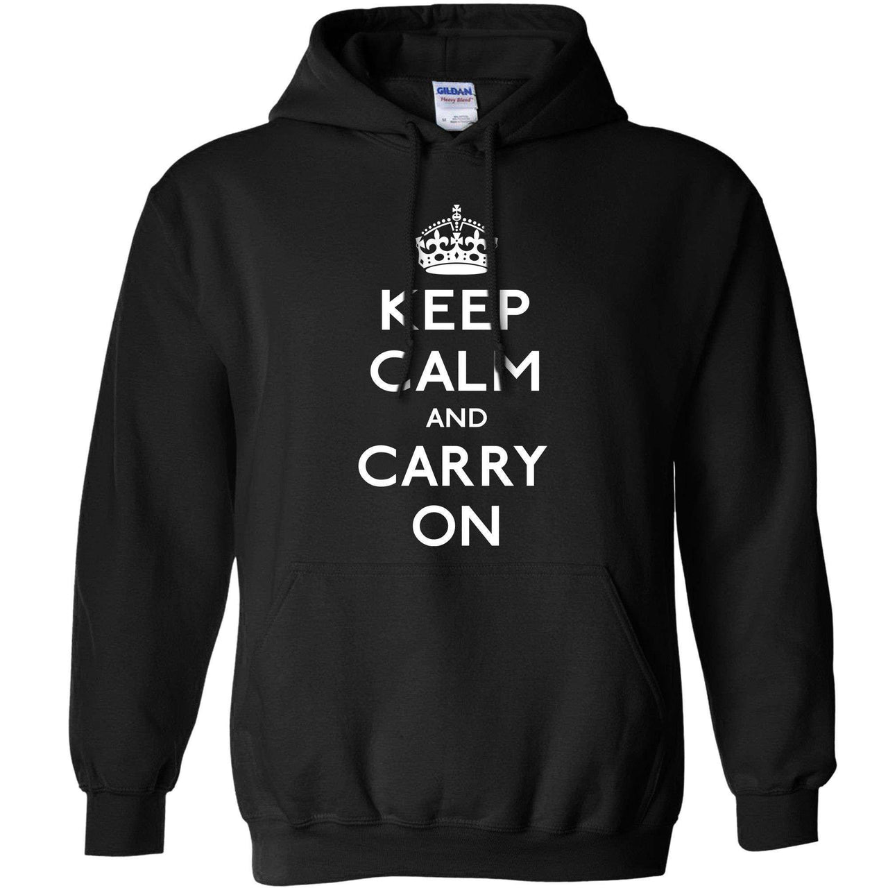 Keep Calm And Carry On Hoodie 8Ball