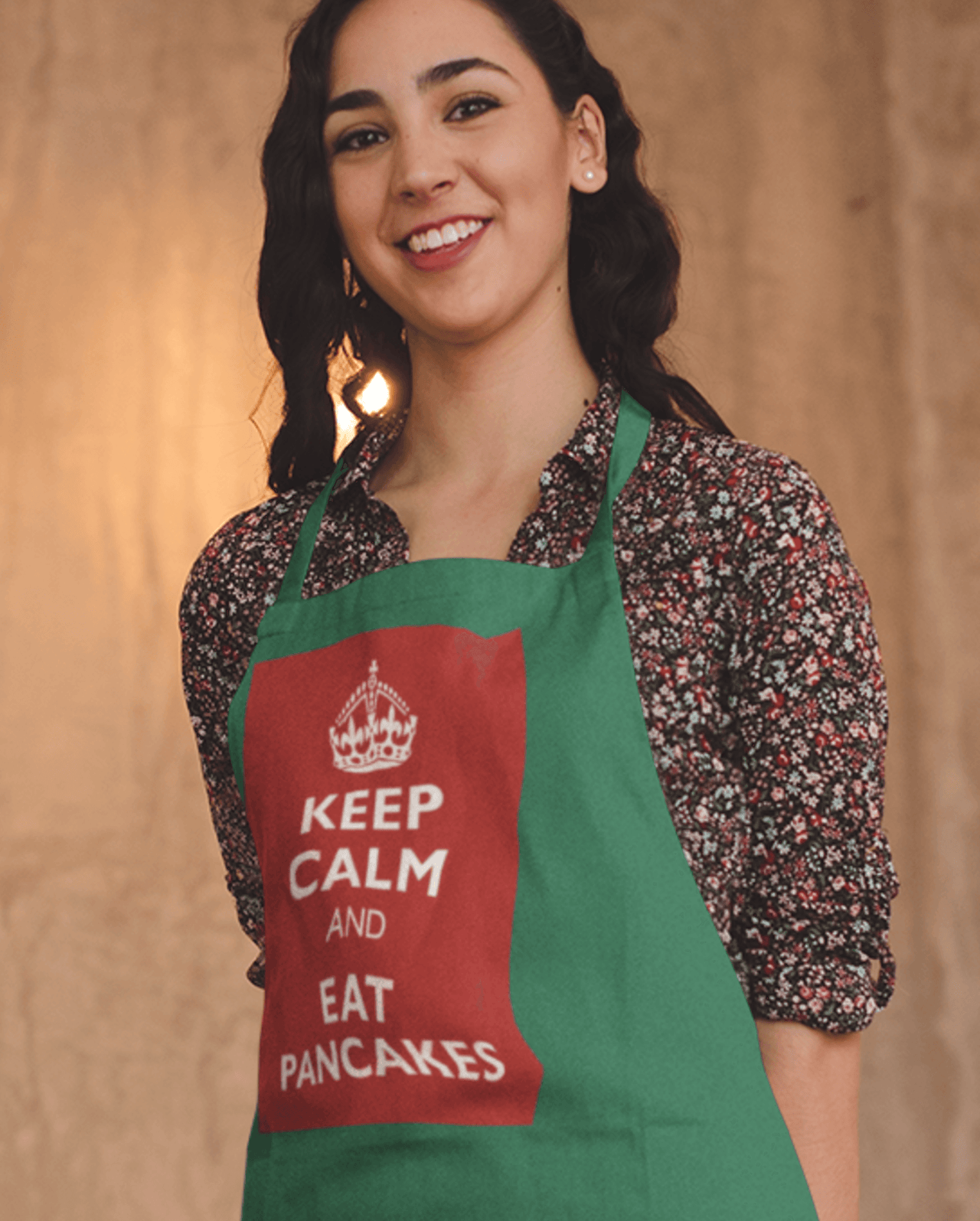 Keep Calm And Eat Pancakes Pancake Day Cotton Kitchen Apron 8Ball