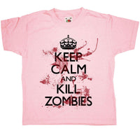 Thumbnail for Keep Calm And Kill Zombies Kids Graphic T-Shirt 8Ball
