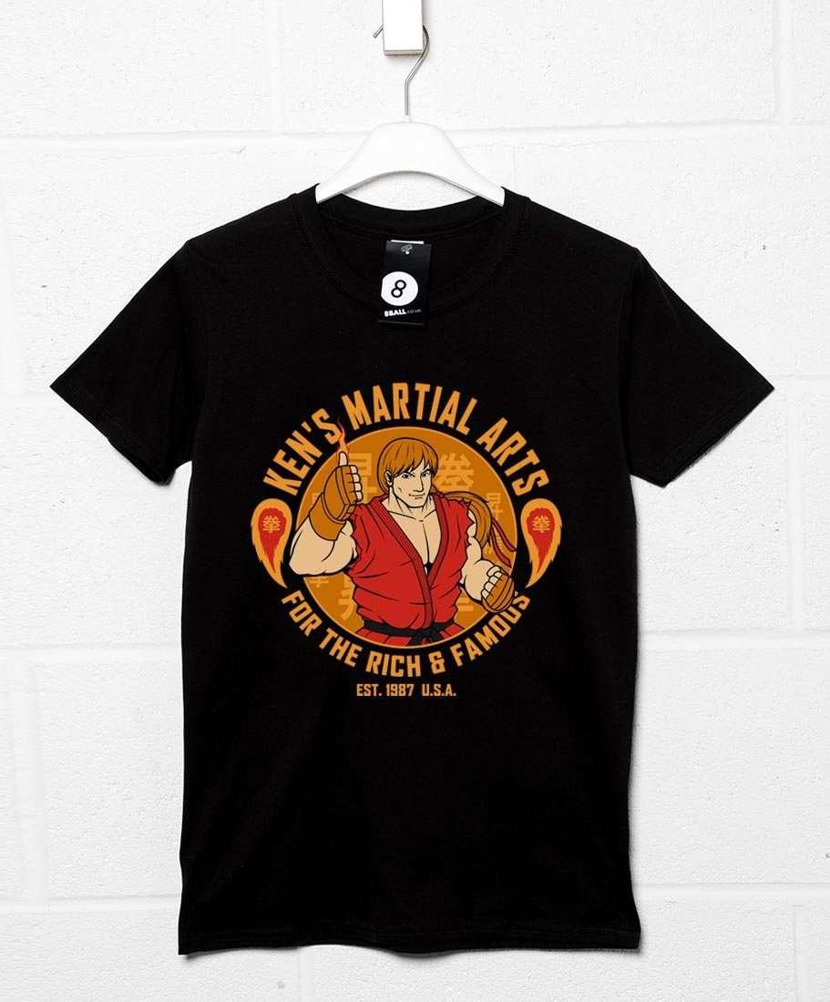 Ken's Martial Arts Unisex T-Shirt, Inspired By Street Fighter 8Ball