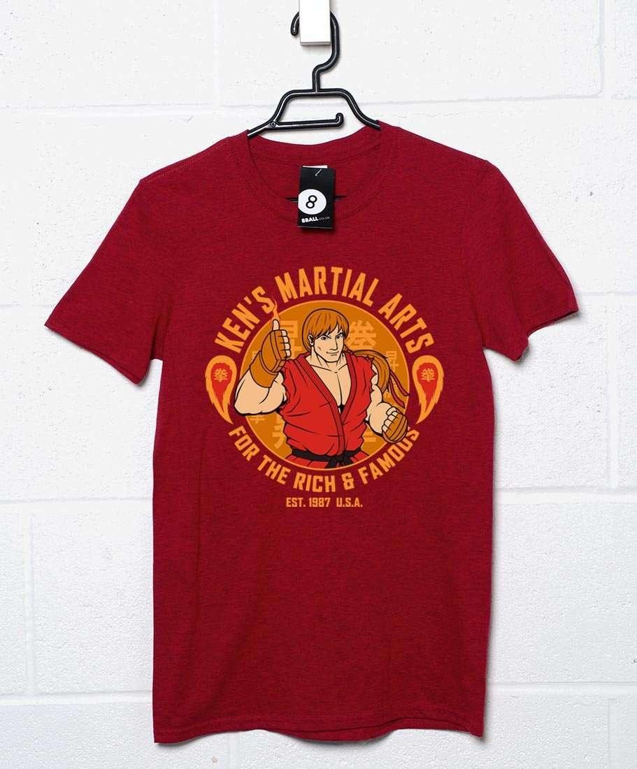 Ken's Martial Arts Unisex T-Shirt, Inspired By Street Fighter 8Ball