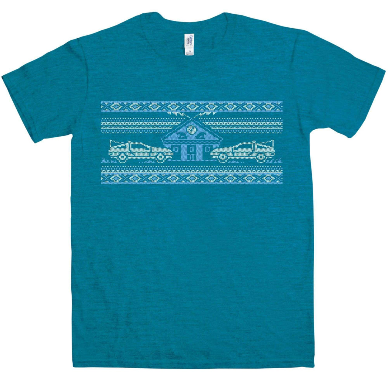 Knitted Jumper Style Bttf Graphic T-Shirt For Men 8Ball