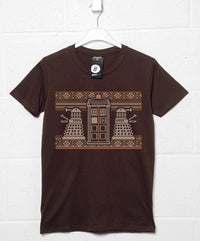 Thumbnail for Knitted Jumper Style Dr Who Mens T-Shirt 8Ball