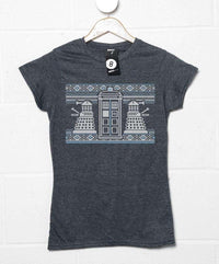 Thumbnail for Knitted Jumper Style Dr Who Womens Style T-Shirt 8Ball
