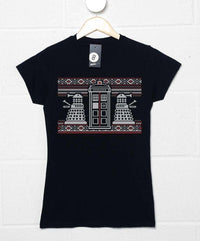 Thumbnail for Knitted Jumper Style Dr Who Womens Style T-Shirt 8Ball