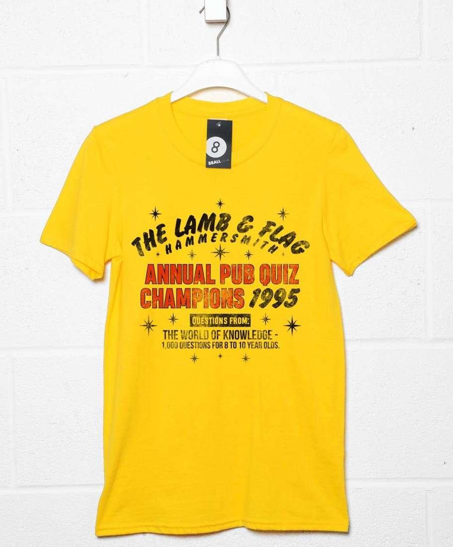 Lamb and Flag Pub Quiz Champions 1995 Unisex T-Shirt 8Ball