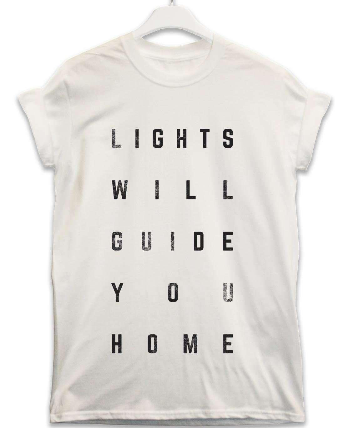 Lights Will Guide You Home Lyric Quote T-Shirt For Men 8Ball