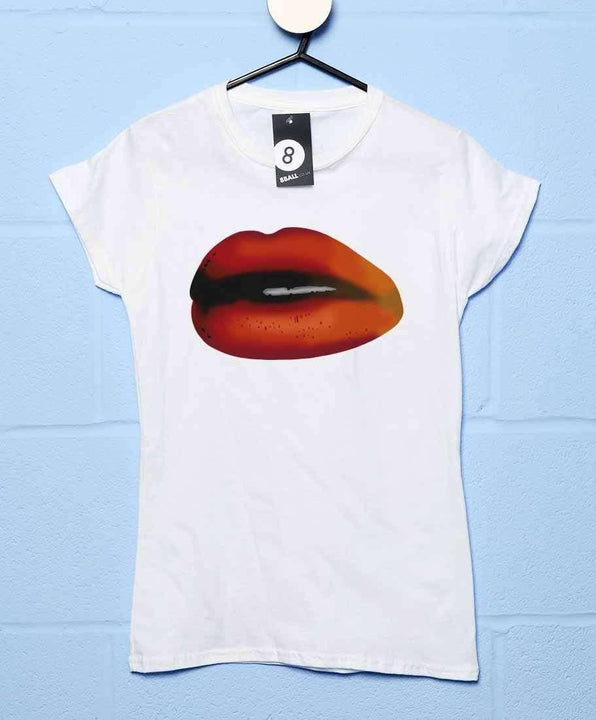 Lips Womens Style T Shirt As Worn By PJ Harvey 8Ball