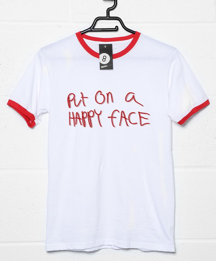 Lipstick Put on a Happy Face Unisex T-Shirt For Men And Women 8Ball