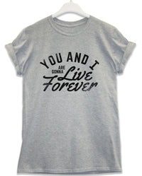 Thumbnail for Live Forever Lyric Quote Mens T-Shirt 8Ball