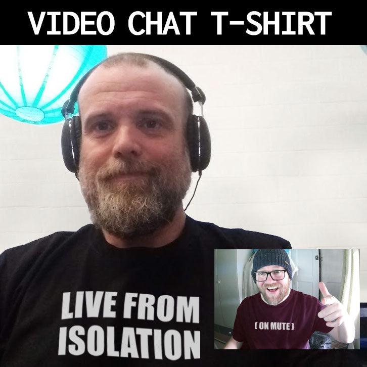 Live From Isolation Video Conference Mens Graphic T-Shirt 8Ball