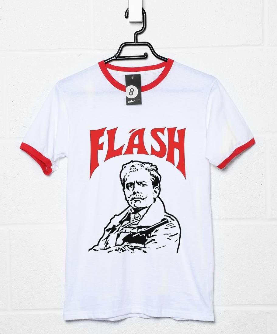 Lord Flashheart Flash Spoof Ringer Unisex T-Shirt 8Ball