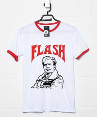 Thumbnail for Lord Flashheart Flash Spoof Ringer Unisex T-Shirt 8Ball