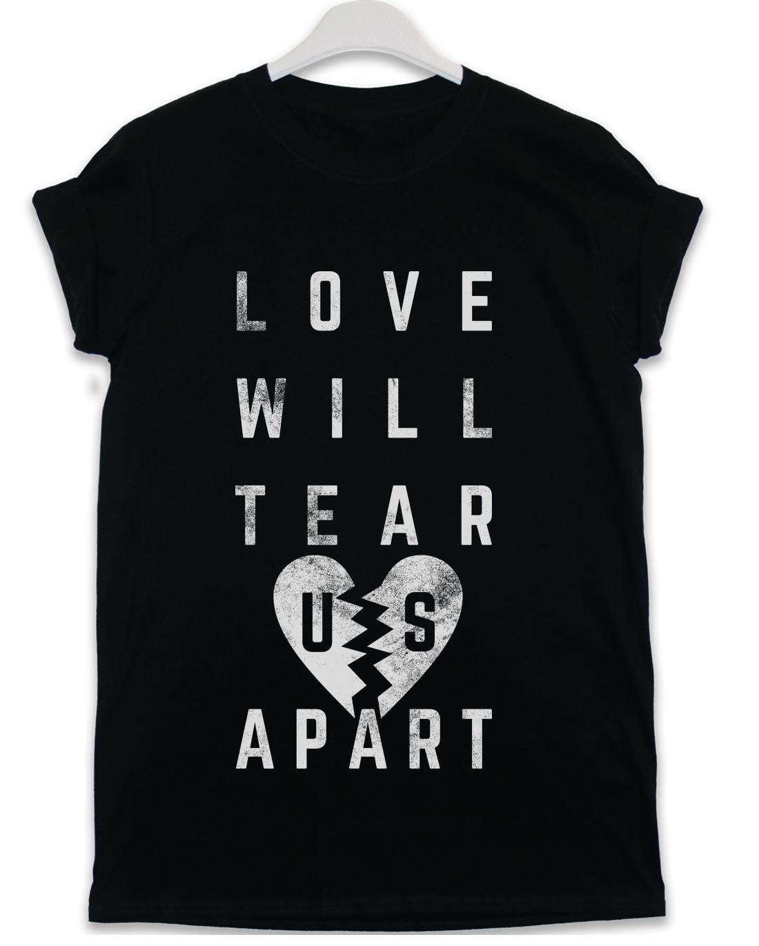 Love Will Tear Us Apart Lyric Quote Graphic T-Shirt For Men 8Ball