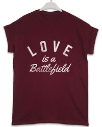 Thumbnail for Love is a Battlefield Lyric Quote Mens Graphic T-Shirt 8Ball