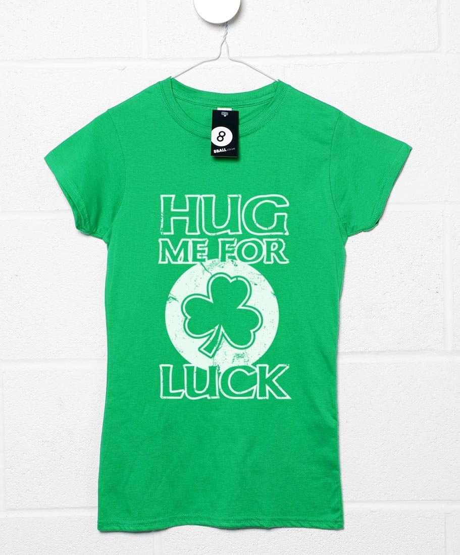Lucky Hugs St Patricks Day Fitted Womens T-Shirt 8Ball