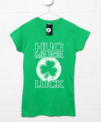 Thumbnail for Lucky Hugs St Patricks Day Fitted Womens T-Shirt 8Ball