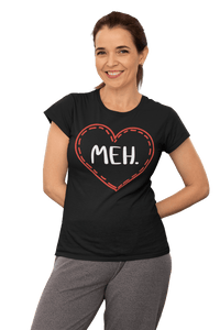 Thumbnail for Meh Valentines Heart T-Shirt for Women 8Ball