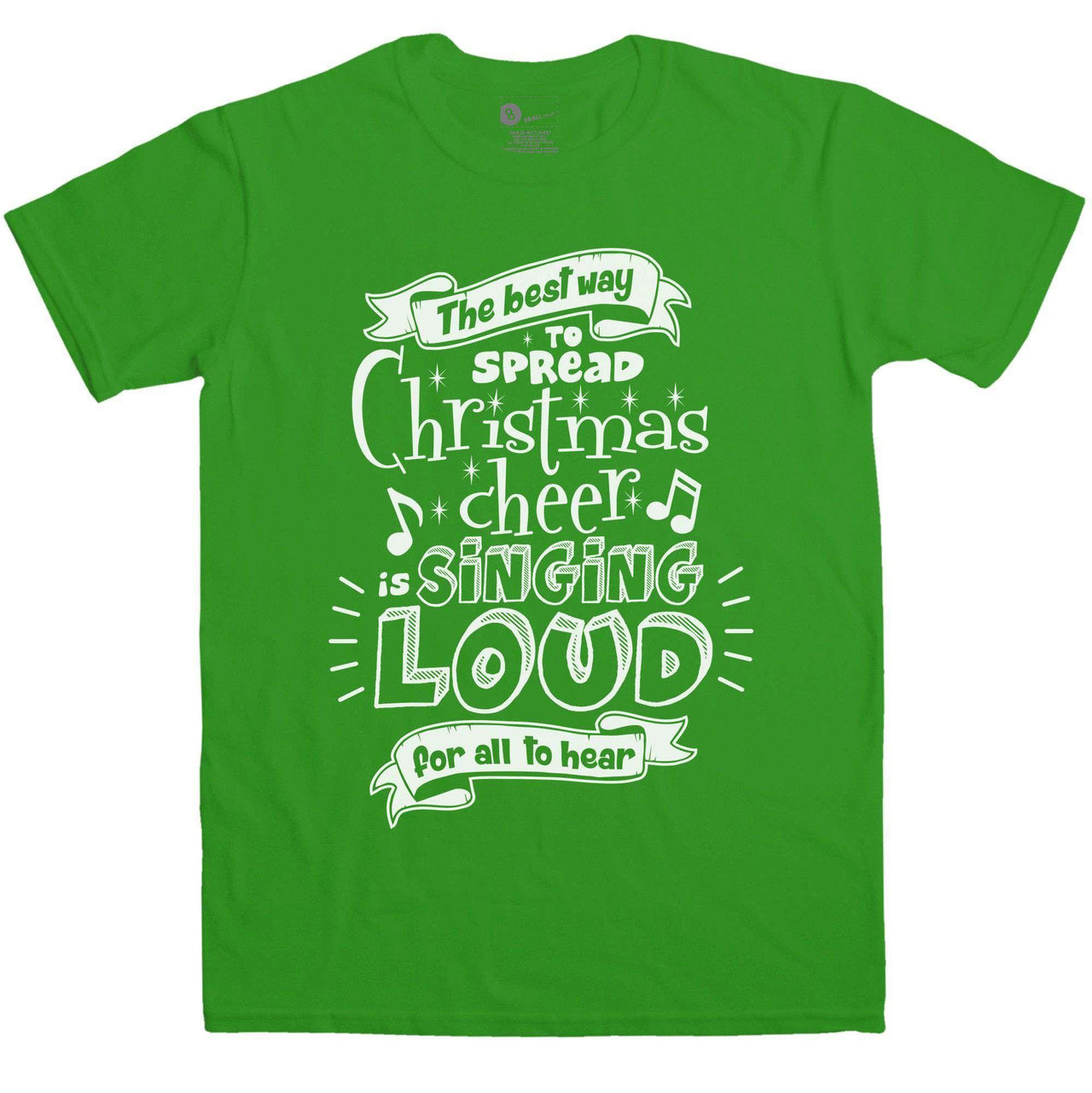 Mens Christmas Spread Christmas Cheer Mens T-Shirt 8Ball