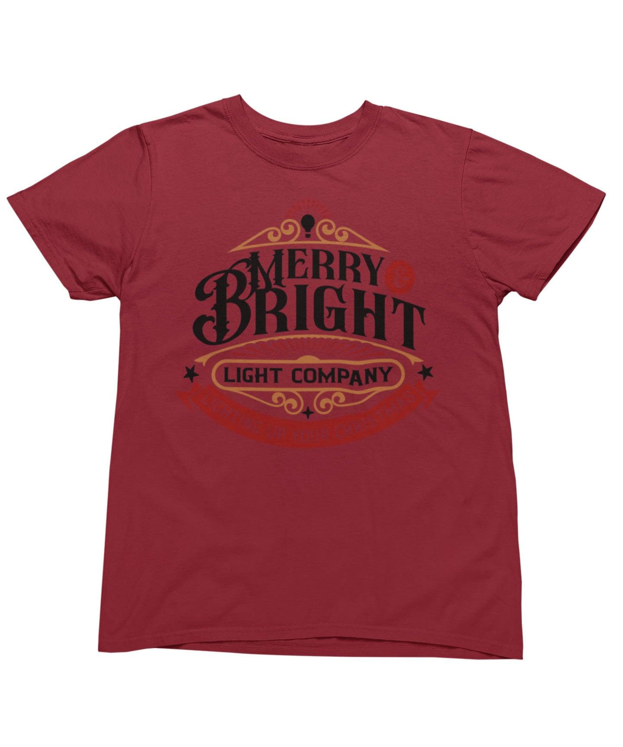 Merry Bright Light Company Christmas Unisex T-Shirt For Men 8Ball