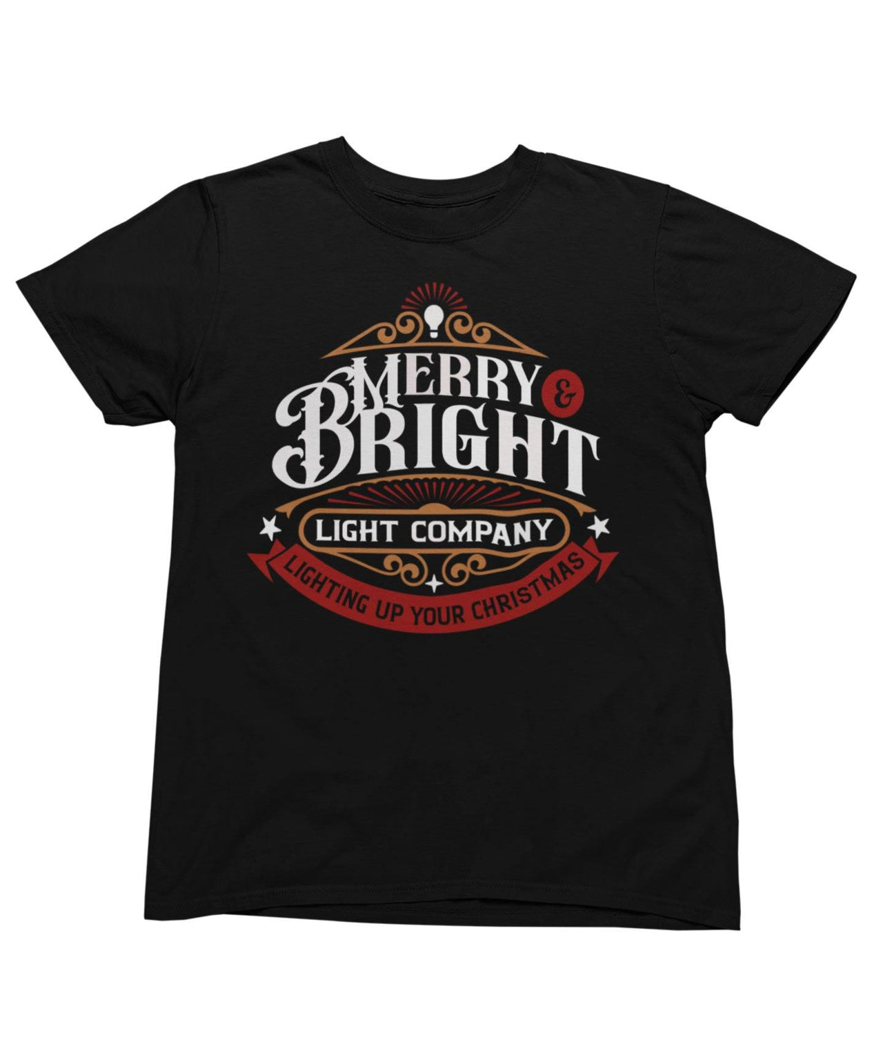 Merry Bright Light Company Christmas Unisex T-Shirt For Men 8Ball