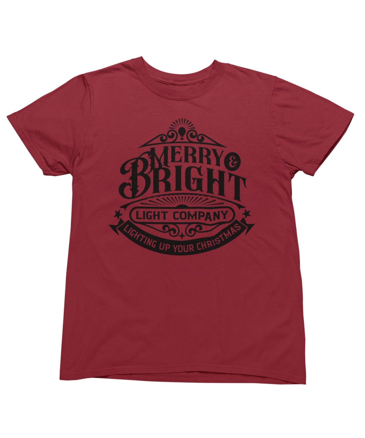 Merry Bright Light Company Mono Christmas Unisex Unisex T-Shirt For Men And Women 8Ball