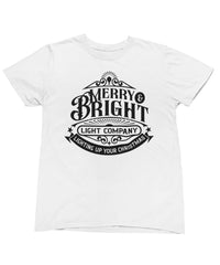 Thumbnail for Merry Bright Light Company Mono Christmas Unisex Unisex T-Shirt For Men And Women 8Ball