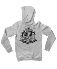 Thumbnail for Merry Bright Light Company Mono-Colour Back Printed Christmas Unisex Hoodie 8Ball