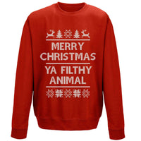 Thumbnail for Merry Christmas Ya Filthy Animal Unisex Sweatshirt 8Ball