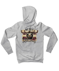 Thumbnail for Merry Slothmas Back Printed Sloth Christmas Unisex Hoodie 8Ball