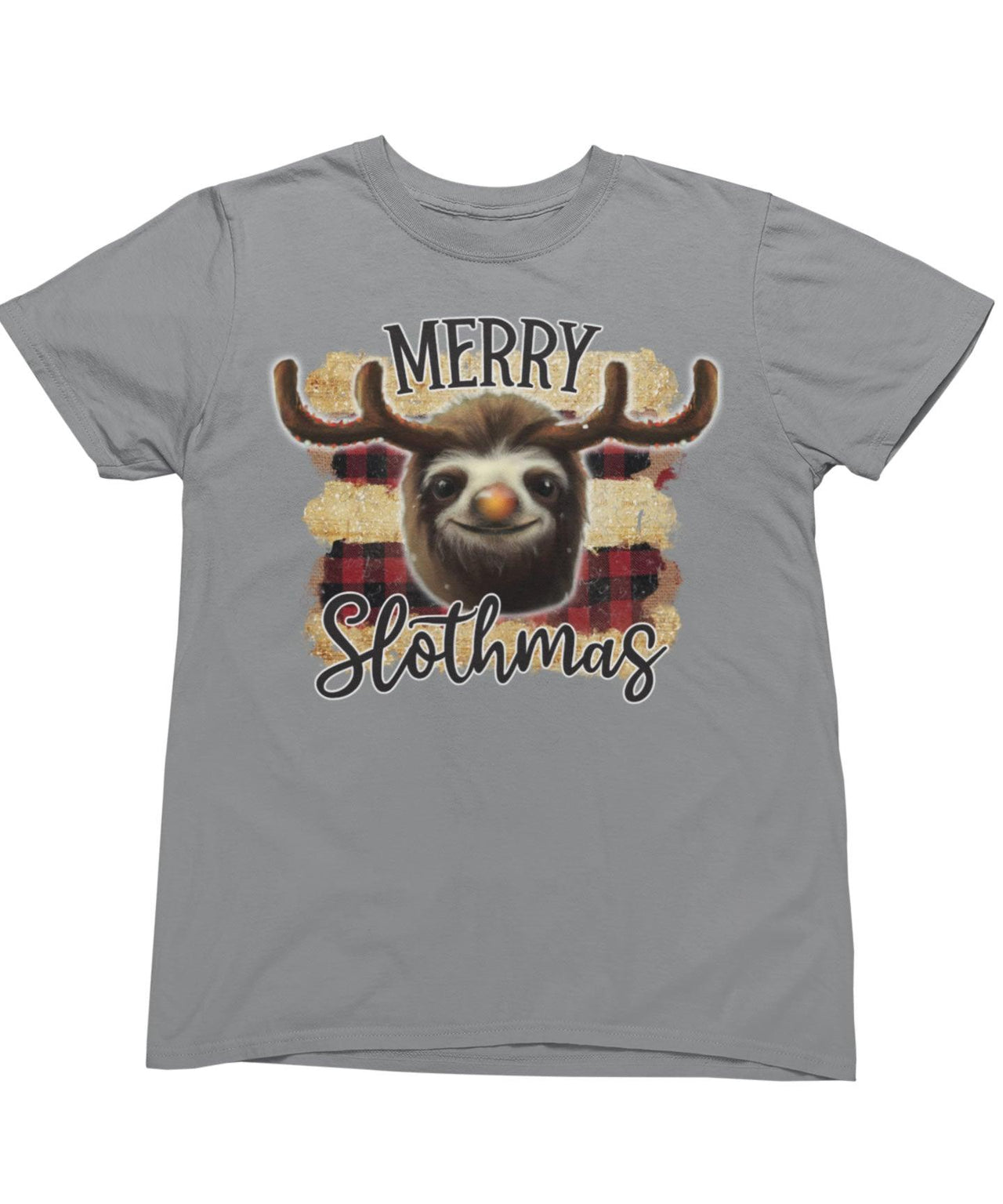 Merry Slothmas Christmas Unisex Mens T-Shirt 8Ball