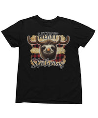 Thumbnail for Merry Slothmas Christmas Unisex Mens T-Shirt 8Ball