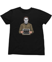 Thumbnail for Michael Myers Mugshot Horror Film Tribute T-Shirt For Men 8Ball