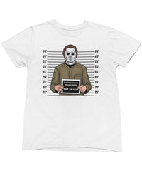 Thumbnail for Michael Myers Mugshot Horror Film Tribute T-Shirt For Men 8Ball