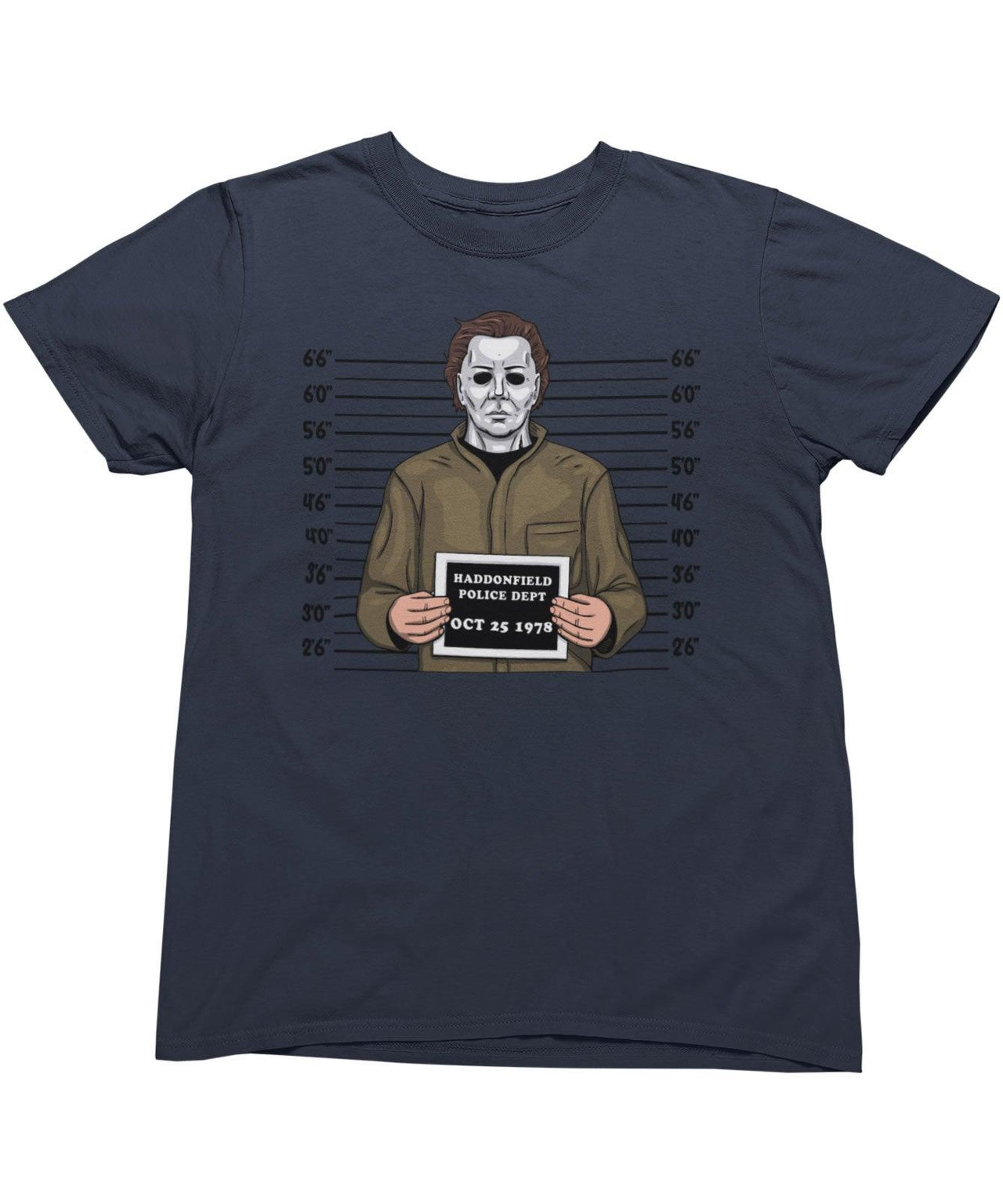 Michael Myers Mugshot Horror Film Tribute T-Shirt For Men 8Ball