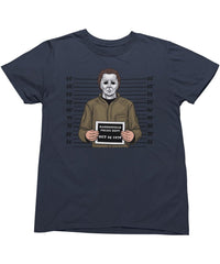 Thumbnail for Michael Myers Mugshot Horror Film Tribute T-Shirt For Men 8Ball