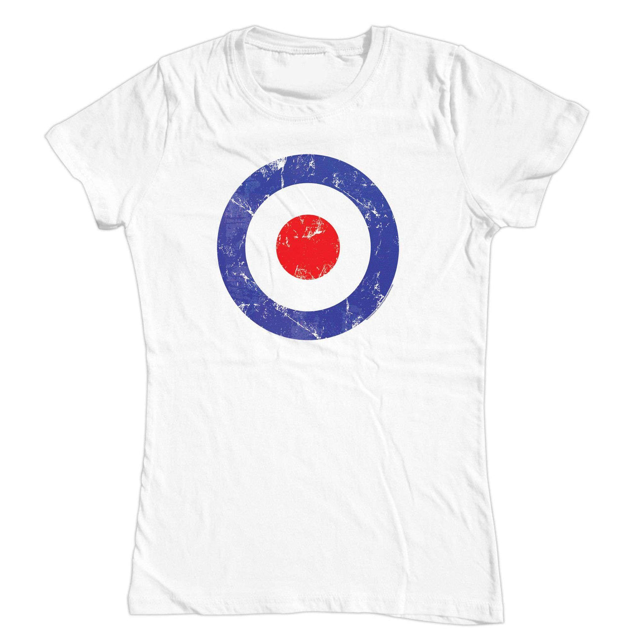Mod Target Circle Fitted Womens T-Shirt 8Ball