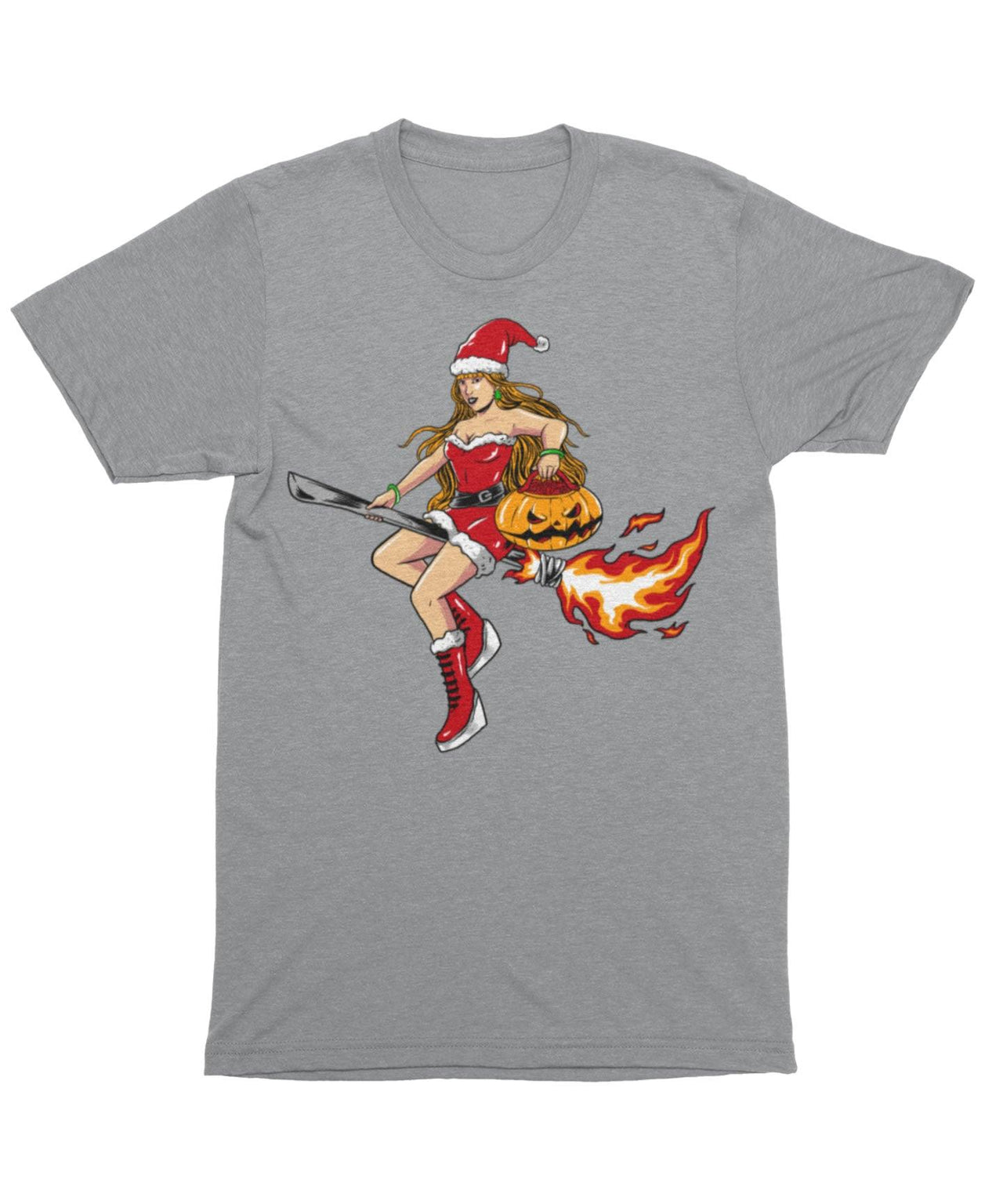 Moon Witch Santa Unisex Christmas Graphic T-Shirt For Men 8Ball