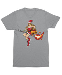 Thumbnail for Moon Witch Santa Unisex Christmas Graphic T-Shirt For Men 8Ball