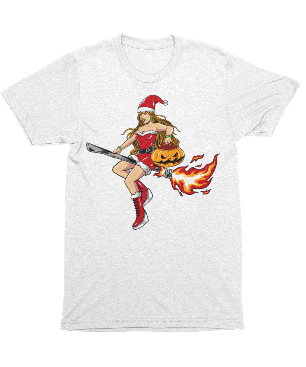 Moon Witch Santa Unisex Christmas Graphic T-Shirt For Men 8Ball