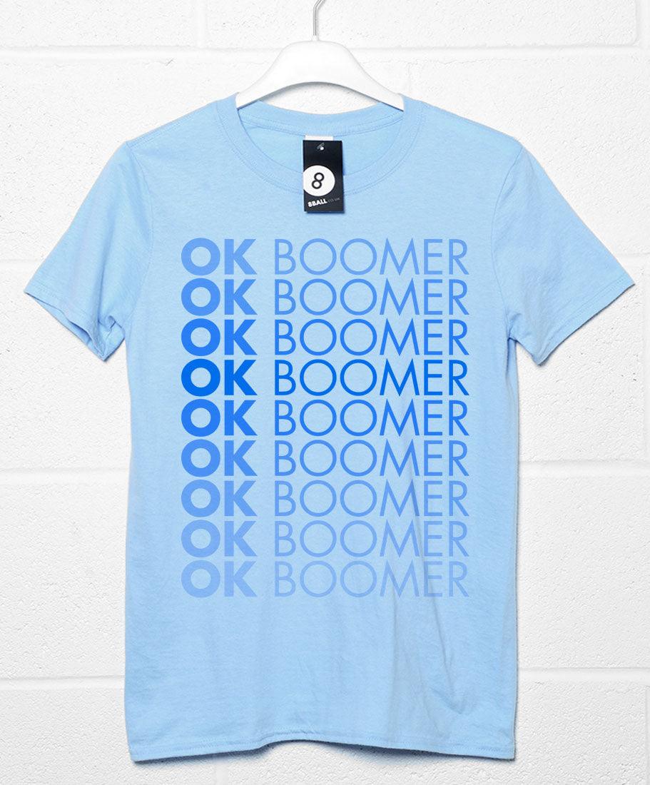 Multiple OK Boomer Print Mens Graphic T-Shirt 8Ball