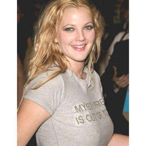 My Boyfriend Is Out Of Town Womens Fitted T-Shirt As Worn By Drew Barrymore 8Ball