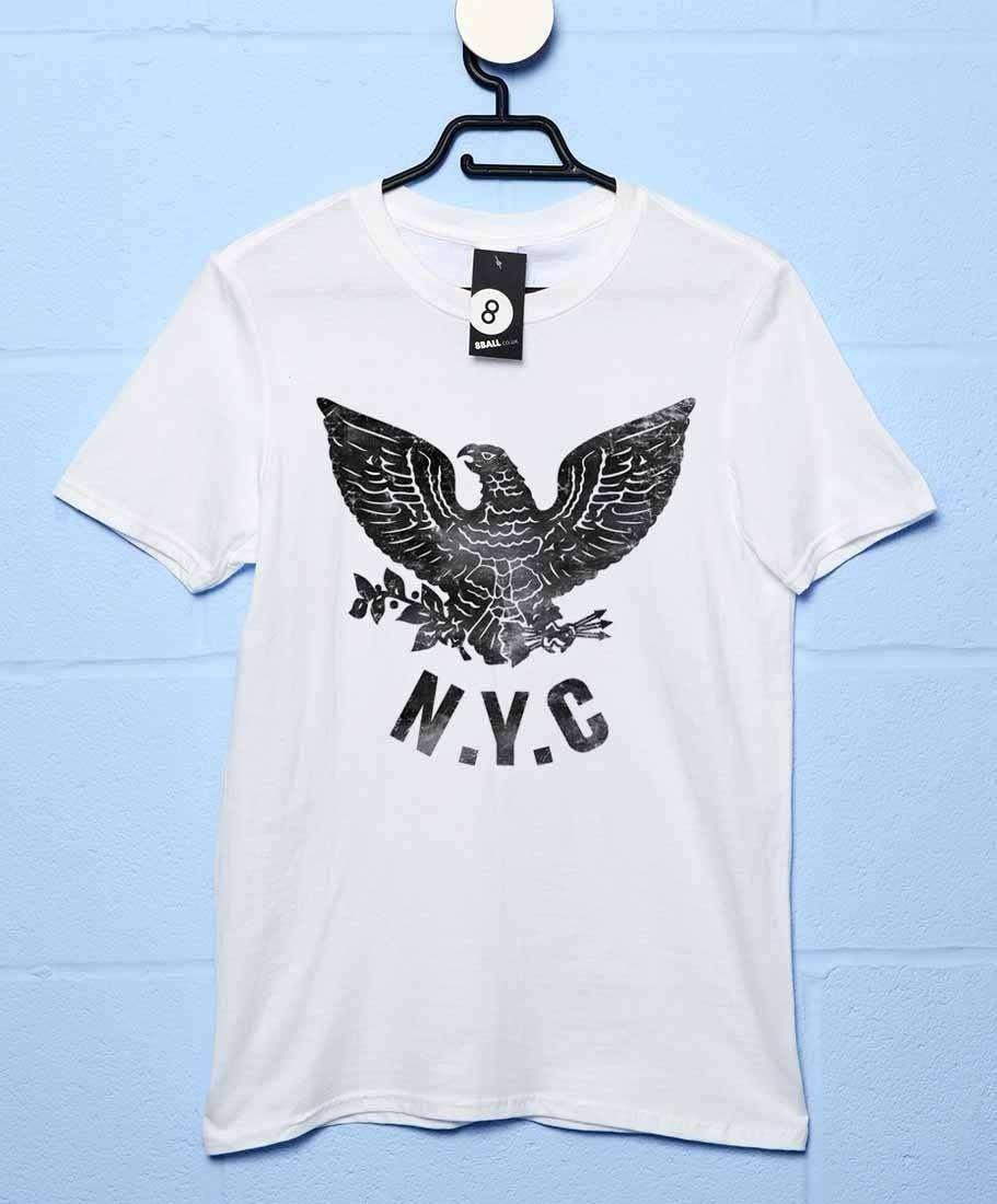 NYC Eagle Mens T-Shirt As Worn By Joey Ramone 8Ball