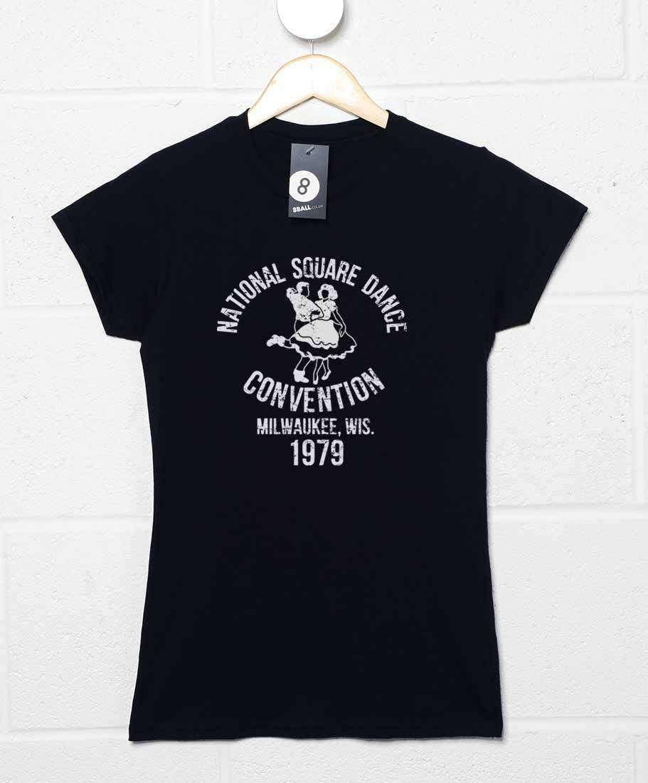 National Square Dance Fitted Womens T-Shirt As Worn By Lemmy Kilmister 8Ball