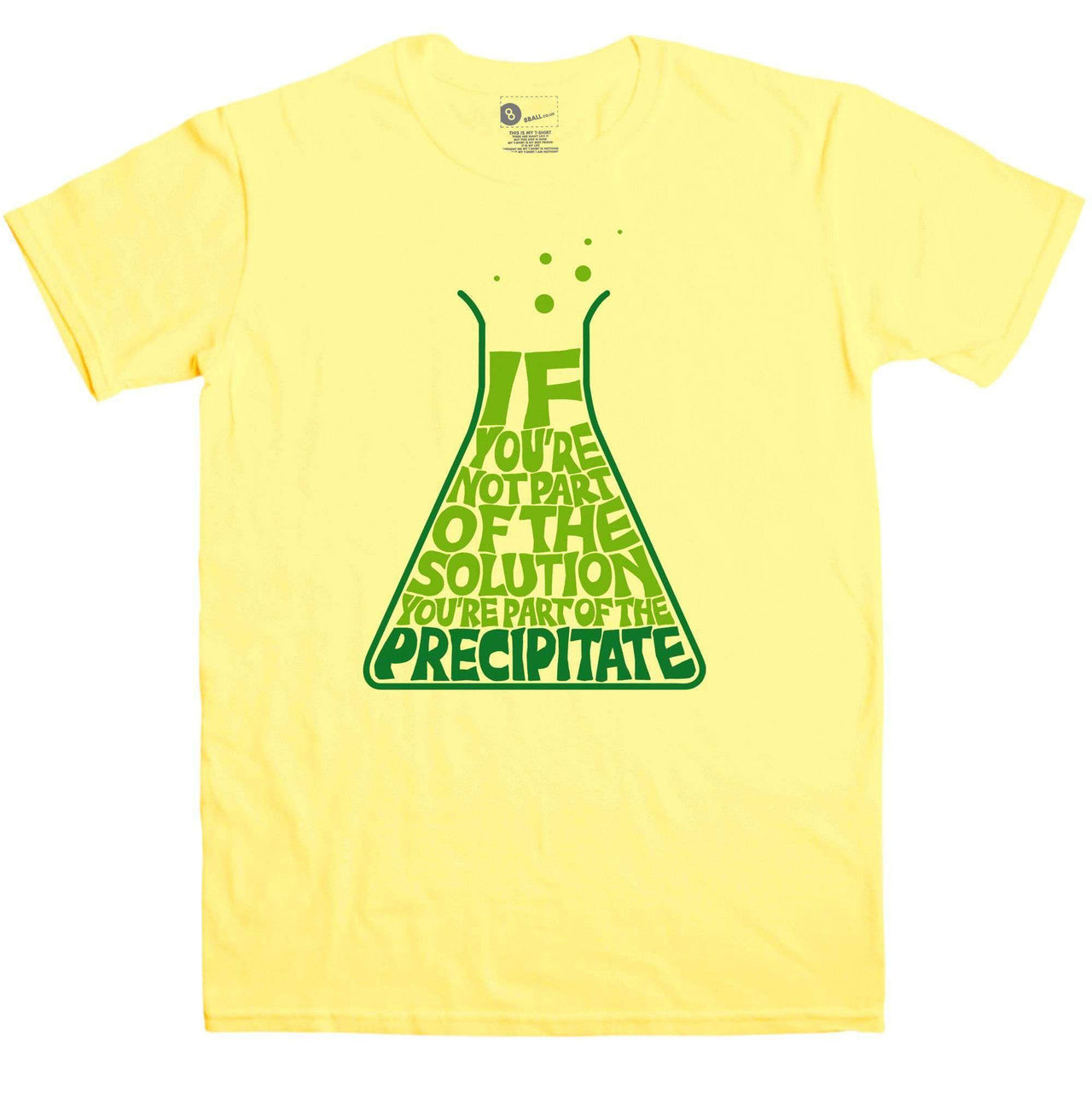 Nerd Geek Science Men's Precipitate T-Shirt For Men 8Ball