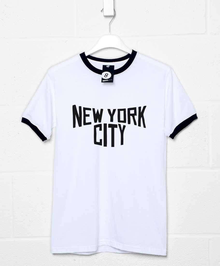 New York Ringer Unisex T-Shirt For Men And Women As Worn By John Lennon 8Ball