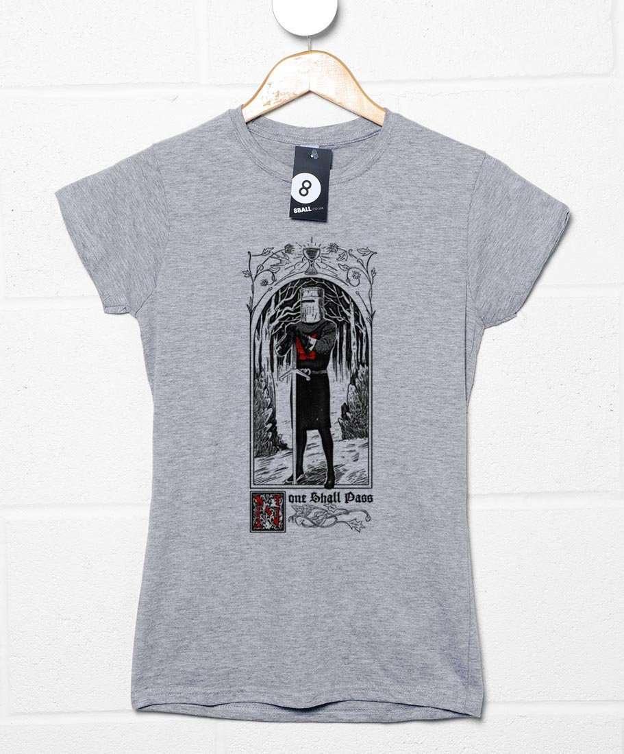 None Shall Pass Black Knight Womens Fitted Unisex T-Shirt 8Ball
