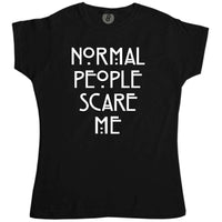 Thumbnail for Normal People Scare Me Womens Fitted T-Shirt 8Ball